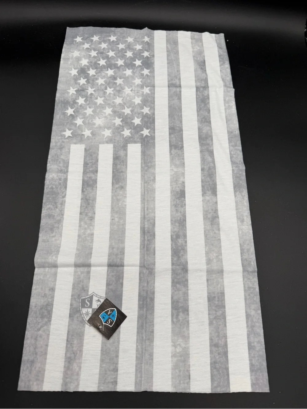 Antimicrobial Gray American Flag Neck Gaiter -Case of 50!!!!